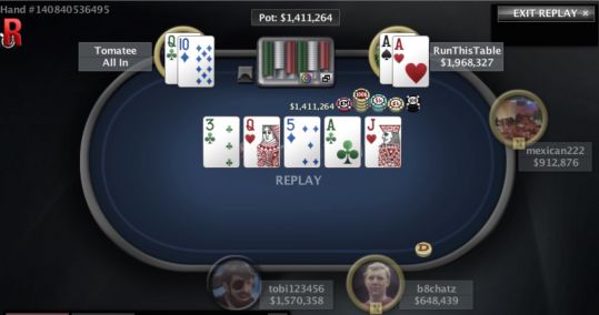 Con poker en la mesa quien gana