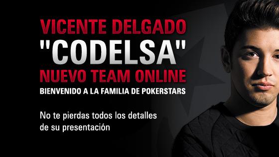 Vicente Delgado se une al Team Online de PokerStars