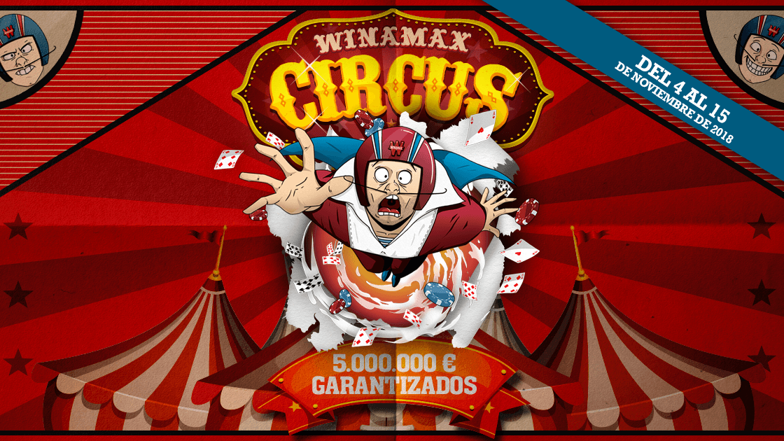 Llega Winamax Circus: 5.000.000€ GTD del 4 al 15 de noviembre
