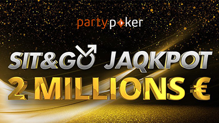 PartyPoker.es sube su apuesta con sus Sit & Go JAQKPOT: puedes ganar hasta 2.000.000€