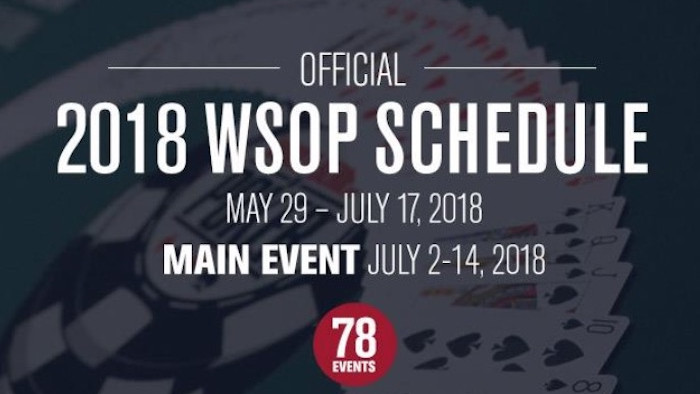 Las WSOP anuncian su calendario 2018 con 78 brazaletes en juego