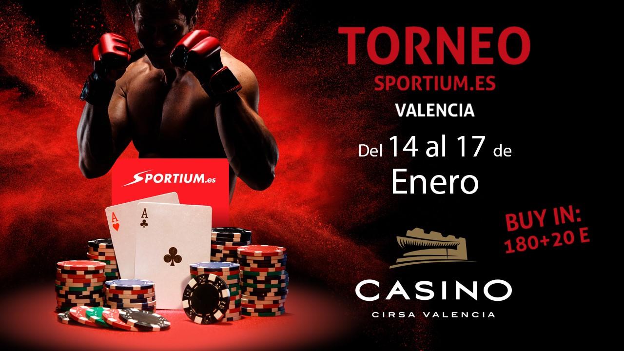 Comienza el primer Torneo Sportium.es de 2018 en Casino Cirsa Valencia