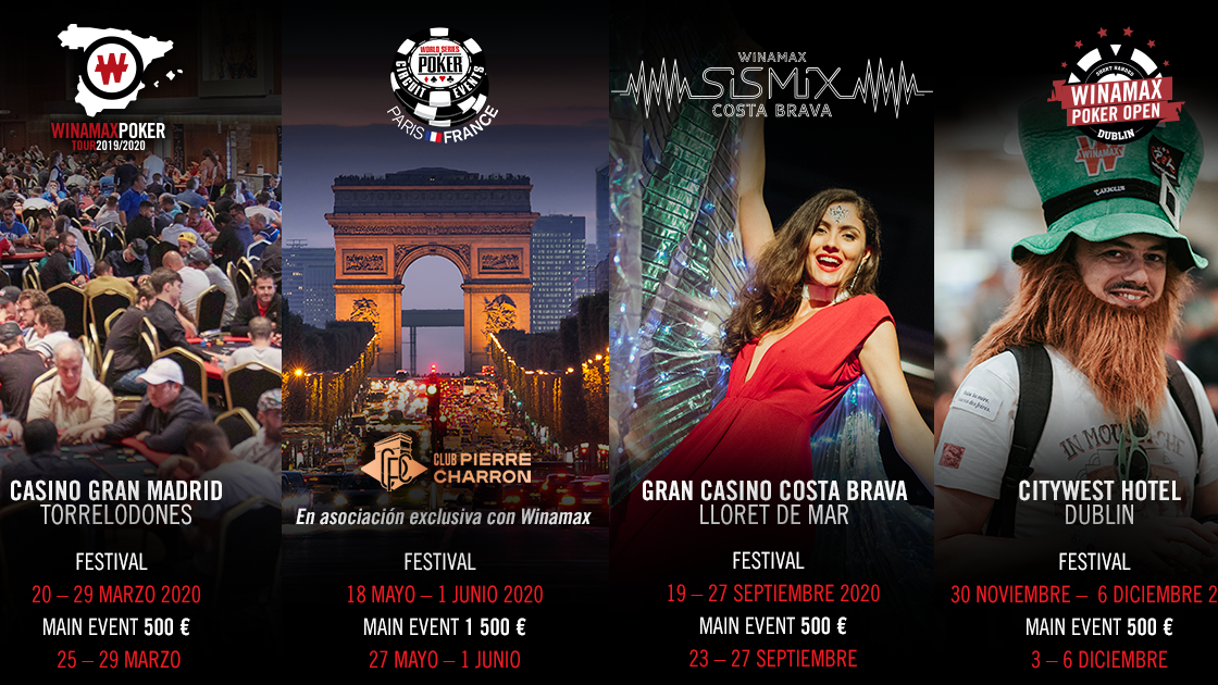 Winamax presenta el calendario completo de torneos presenciales para 2020 Winamax presenta el calendario completo de torneos presenciales para 2020