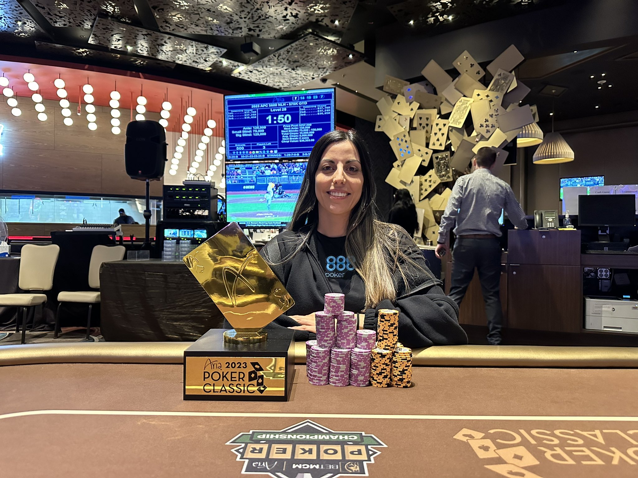 WSOP 2023 Lucia Navarro pacta a tres bandas el 600 NLH del Aria Poker