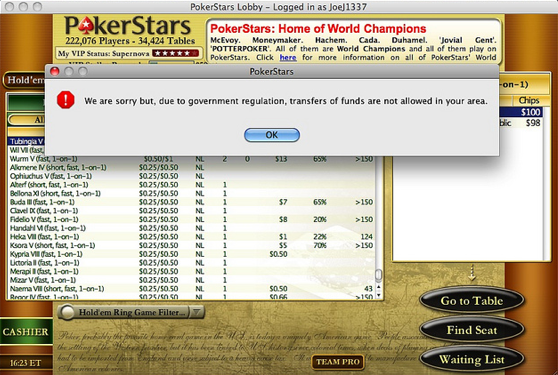 pokerstars bloque fondos eeuu