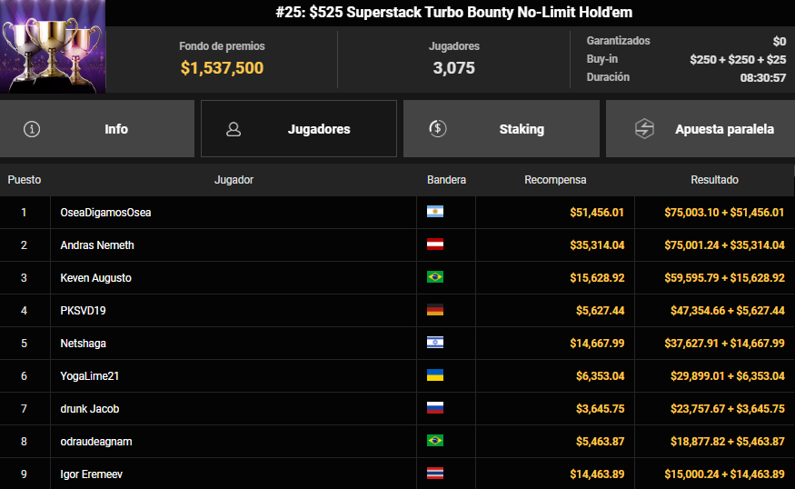 Argentina WSOP Online