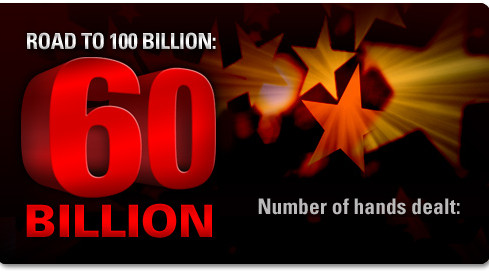 PokerStars se acerca a los 60.000 millones de manos repartidas