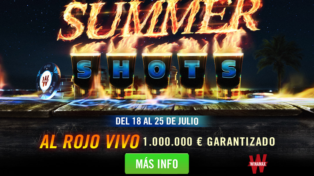 1.000.000 € garantizados con los torneos de bajo coste Summer Shots