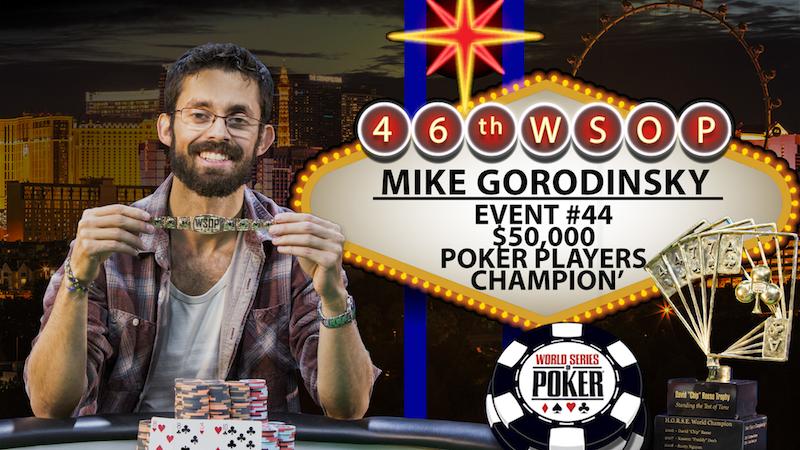 Mike Gorodinsky es el Poker Players Champion 2015 Mike Gorodinsky es el Poker Players Champion 2015