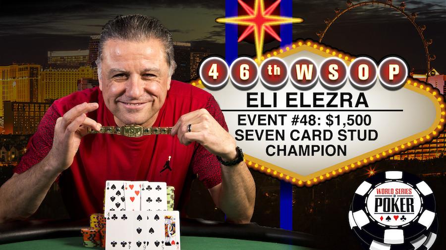 Eli Elezra suma su tercer brazalete, este en modalidad 7-Card Stud