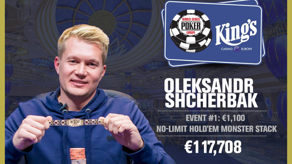 Tercer puesto para Sergio Fernández en un evento WSOPE que ganó Oleksandr Shcherbak