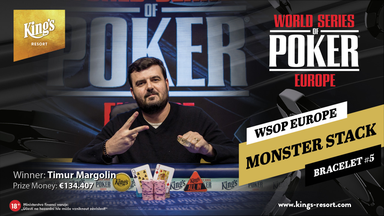 Tercer título israelí de las WSOPE y segundo brazalete del año pasara Timur Margolin