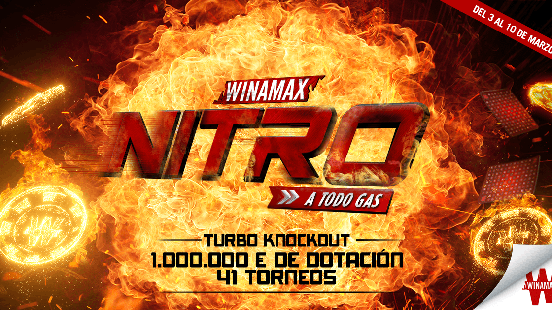 Winamax mete el turbo y 1.000.000€ en las mesas con las Winamax Nitro Winamax mete el turbo y 1.000.000€ en las mesas con las Winamax Nitro