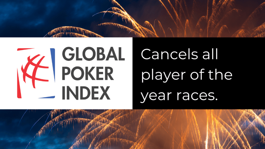 Cancelado el GPI Player of the Year Cancelado el GPI Player of the Year