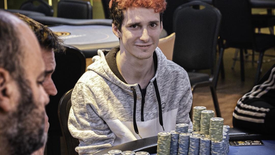 Gerard Rubiralta 'Grubi', chipleader Platinum HR y Pascal Boyer, chipleader del Día 1B del Main Event 