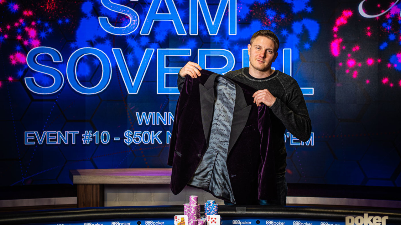 Sam Soverel gana el Main Event y la chaqueta púrpura del Poker Masters