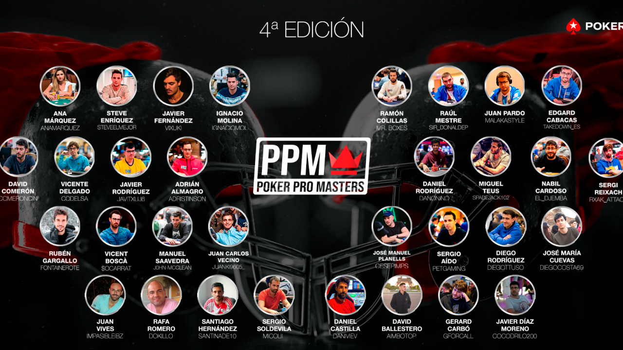 Llega el sorteo de la fase de grupos de la cuarta edición del Poker Pro Masters