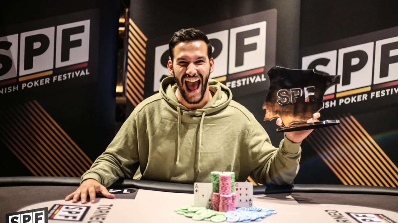 El trofeo del Main Event del SPF Badajoz viaja a Portugal de manos de Joao Fialho