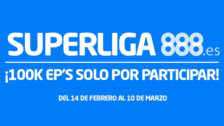 1.000.000 de EducaPuntos y una entrada al SuperStack en la nueva SuperLiga de 888 1.000.000 de EducaPuntos y una entrada al SuperStack en la nueva SuperLiga de 888