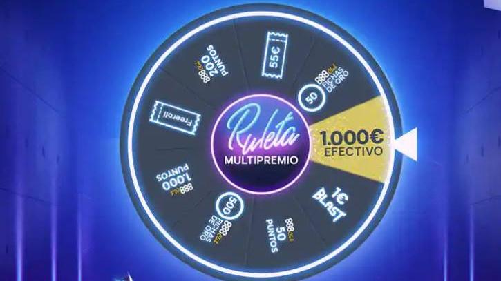 Consigue hasta 1.000 € con la Ruleta Multipremio Consigue hasta 1.000 € con la Ruleta Multipremio