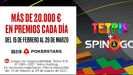 1.000.000 € en premios con las Tablas de clasificación de Tetris®+ Spin & Go