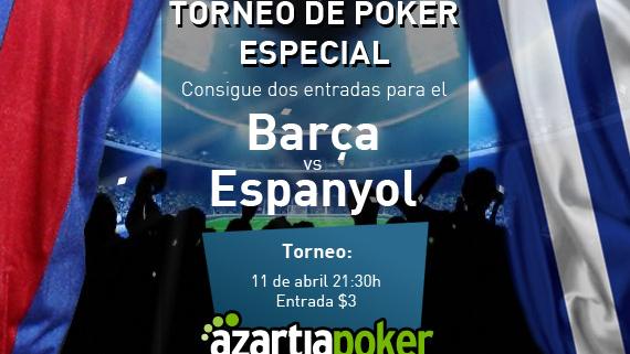 Entradas gratis Barcelona-Español en Azartia Poker