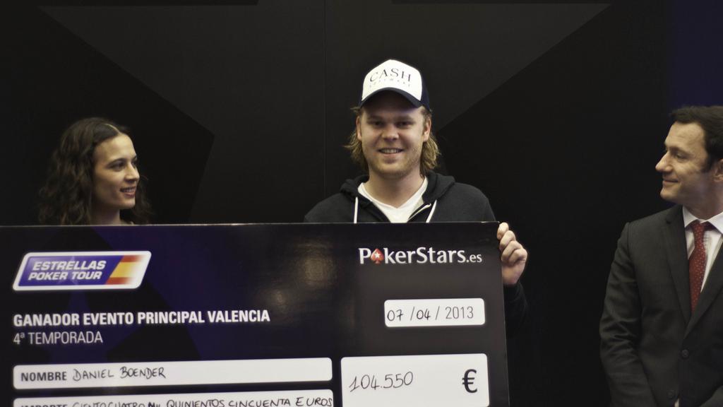 Daan Boender gana el Estrellas Poker Tour Valencia 2013