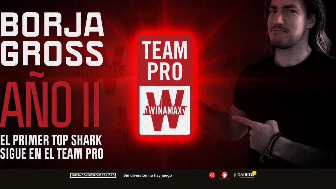 Borja Gross renueva con el Team Pro de Winamax y estrena saga de vídeos para celebrarlo