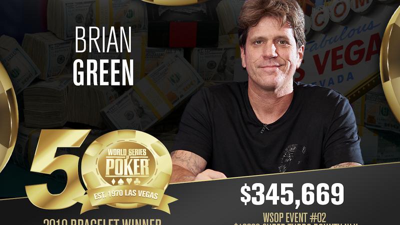 Brian Green abre la lata de brazaletes de las WSOP