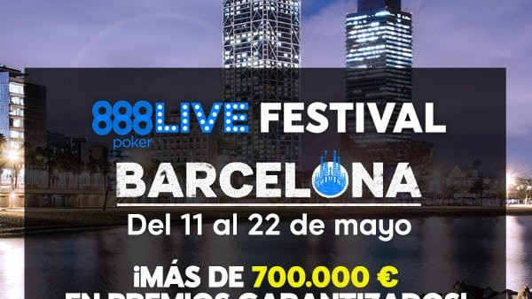 Últimos asientos en juego para ir al 888Live Festival Barcelona con 888poker.es