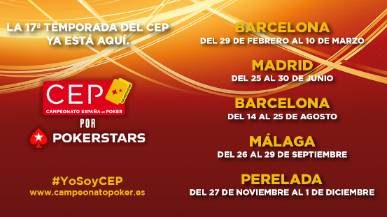 El CEP por PokerStars anuncia su calendario completo