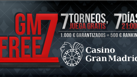 Gran Madrid Free 7, la liga de freerolls del Casino Gran Madrid