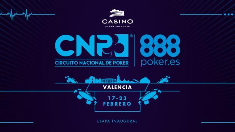 Casino Cirsa Valencia inaugura la temporada 2020 del Circuito Nacional de Poker 888