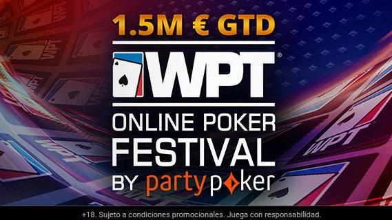 El WPT Online Poker Festival repartirá 1.500.000€ en la primera quincena de noviembre