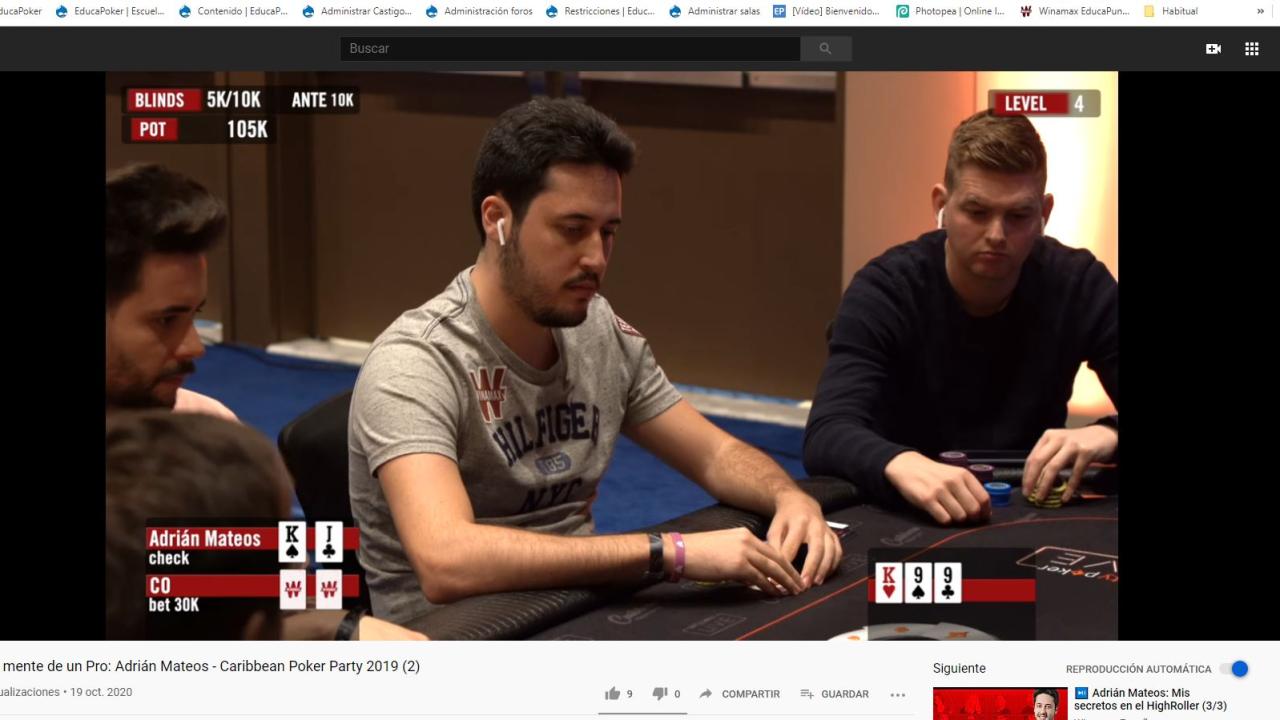 Seguimos a Adrián Mateos en el análisis de su actuación en el $10k High Roller