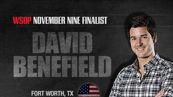 David Benefield, el último superviviente de los November Nine David Benefield, el último superviviente de los November Nine