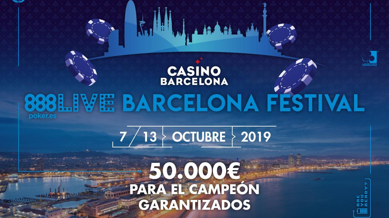 El Casino Barcelona acoge en octubre la segunda edición del 888LIVE Barcelona Festival