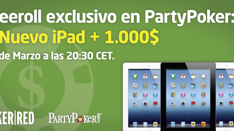 Freeroll en PartyPoker con 3 Nuevo iPad y 1.000$