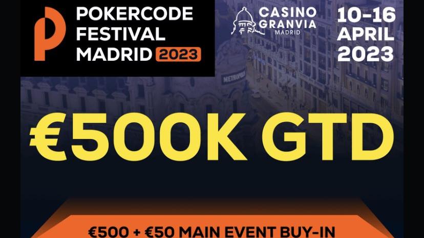 El Pokercode Festival aterriza en Casino Gran Vía con un calendario espectacular El Pokercode Festival aterriza en Casino Gran Vía con un calendario espectacular