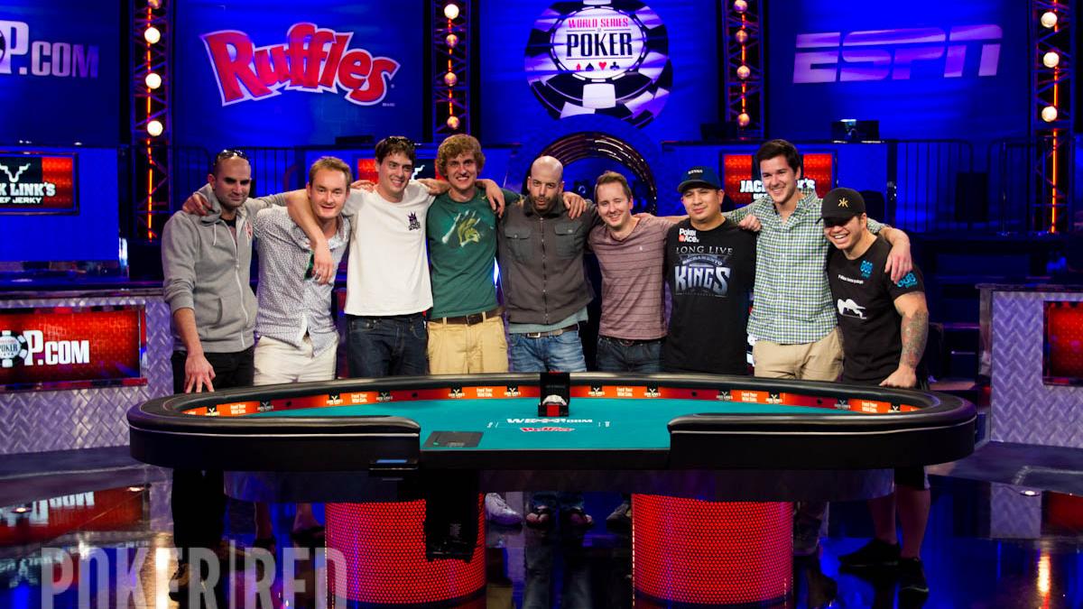 La mesa final del Main Event de las WSOP, esta próxima madrugada