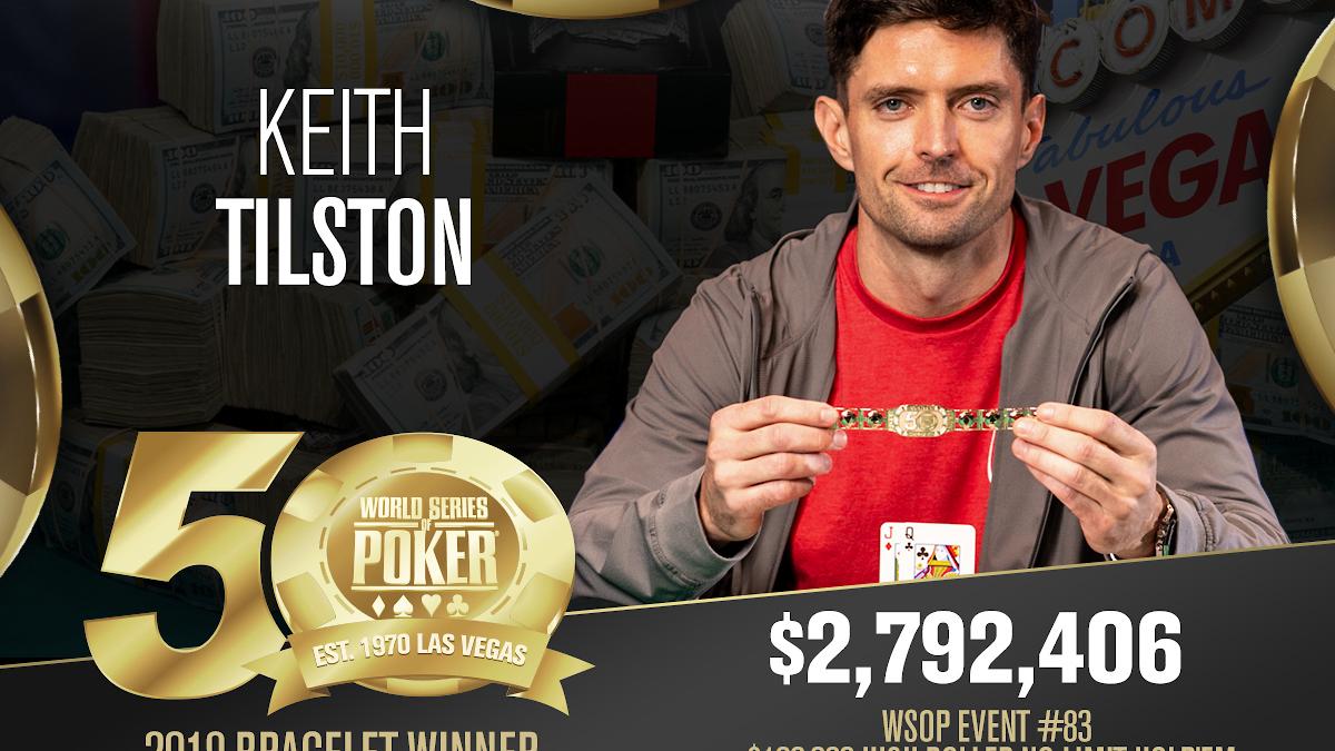 Keith Tilston venció a Daniel Negreanu y triunfó en el Evento #83