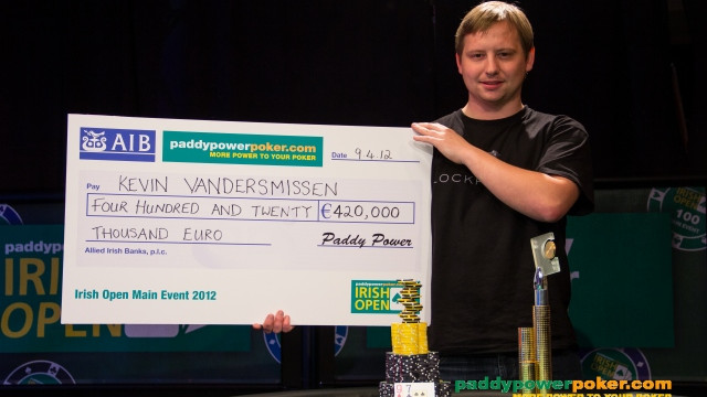 Kevin Vandersmissen gana el Irish Poker Open 2012