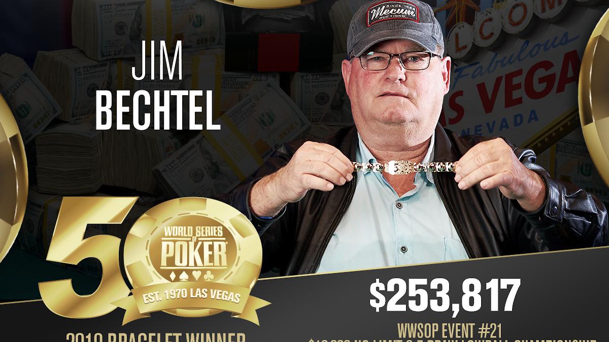 Jim Bechtel, campeón del Main Event del 93, se llevó el Evento #21