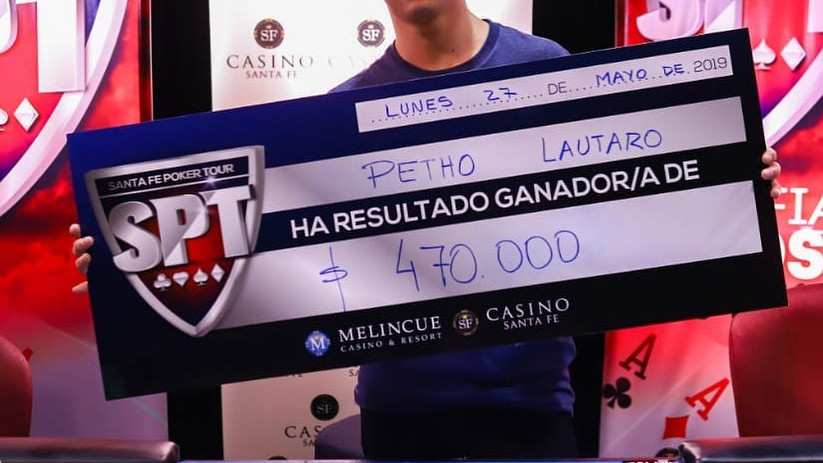 Lautaro Petho conquistó la segunda fecha del Santa Fe Poker Tour