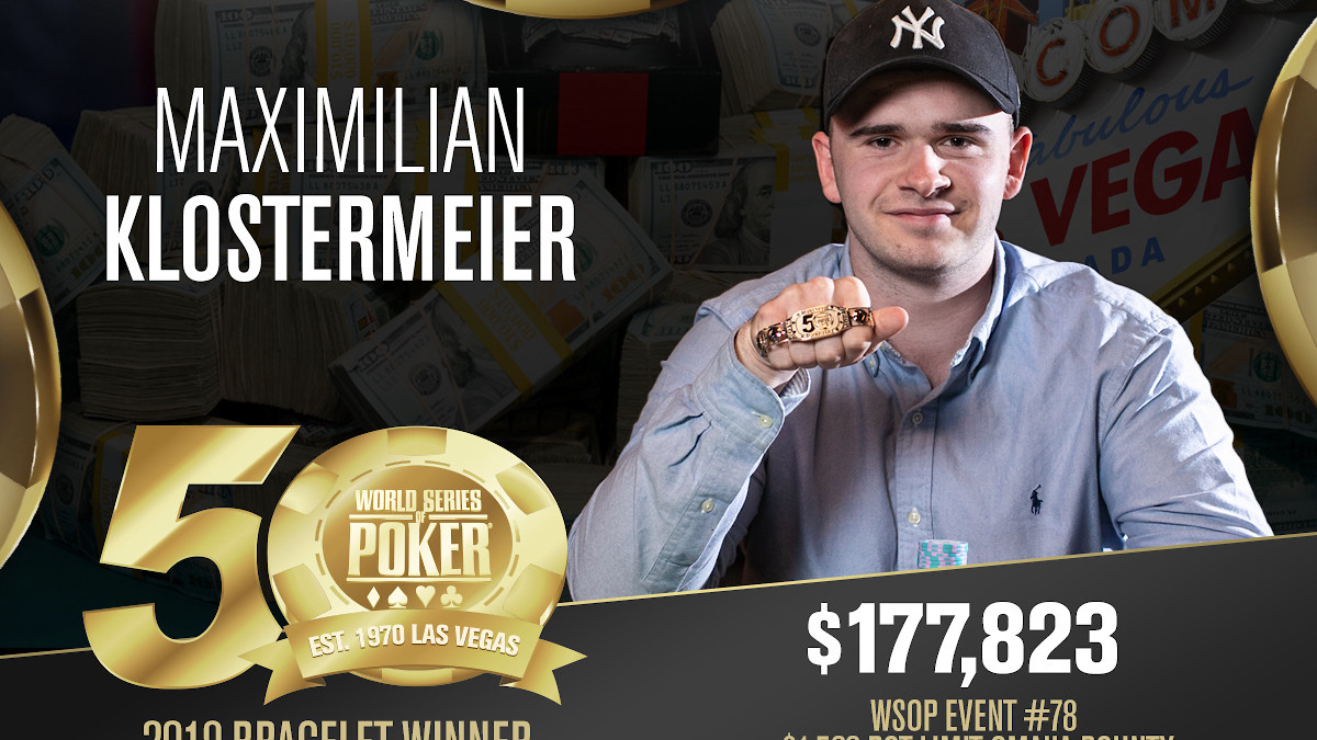 Un cobro en la WSOP, un Brazalete para Maximilian Klostermeier