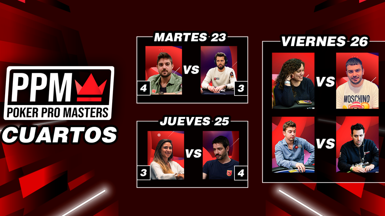 "Que manera de sufrir" Pableras se mete en la Final Four del Poker Pro Masters