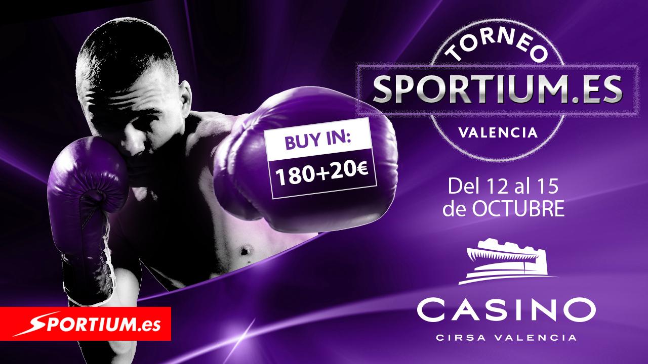 Torneo Sportium.es de octubre, en Casino Cirsa Valencia 