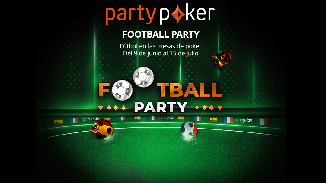 Disfruta de Football Party del 9 de junio al 15 de julio en partypoker.es