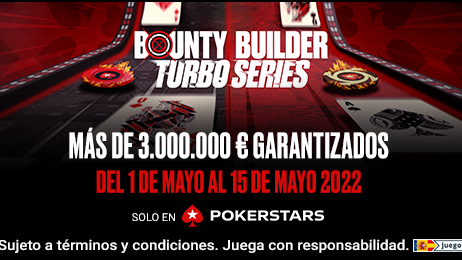 "josete1395" finaliza tercero del Main Event de las Bounty Builder Turbo Series por 10.617 €