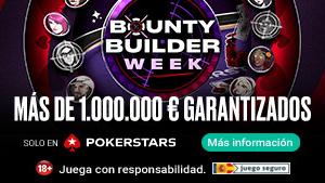 PokerStars.es celebra la Bounty Builder Week con más de 1.200.000 € garantizados